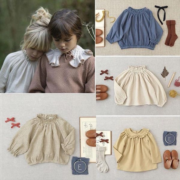 kids blouse girl long sleeve t shirts spring summer soor ploom children vintage style fashion design baby clothes plaid, Blue
kids blouse girl long sleeve t shirts spring summer soor ploom children vintage style fashion design baby clothes plaid, Blue