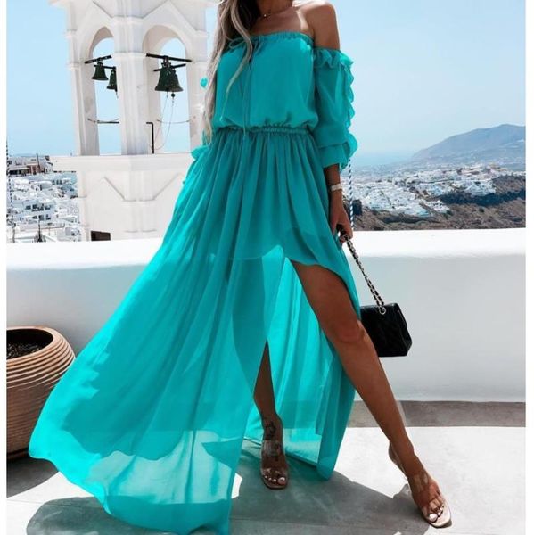 casual dresses wsevypo boho off shoulder maxi beach dress party vacation wear women's ruffles frilly sleeve slit long chiffon a-line, Black;gray
casual dresses wsevypo boho off shoulder maxi beach dress party vacation wear women's ruffles frilly sleeve slit long chiffon a-line, Black;gray