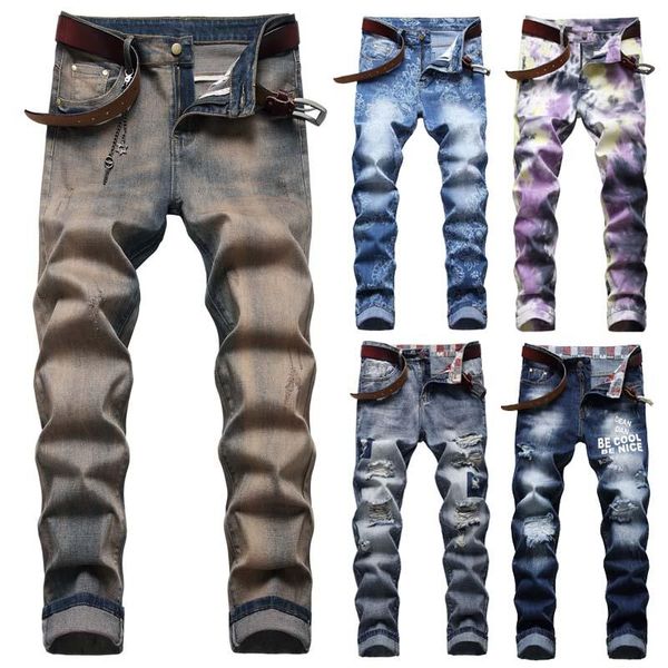 fashion men jeans skinny ripped stretchy pants slim fit regular long men's, Blue
fashion men jeans skinny ripped stretchy pants slim fit regular long men's, Blue