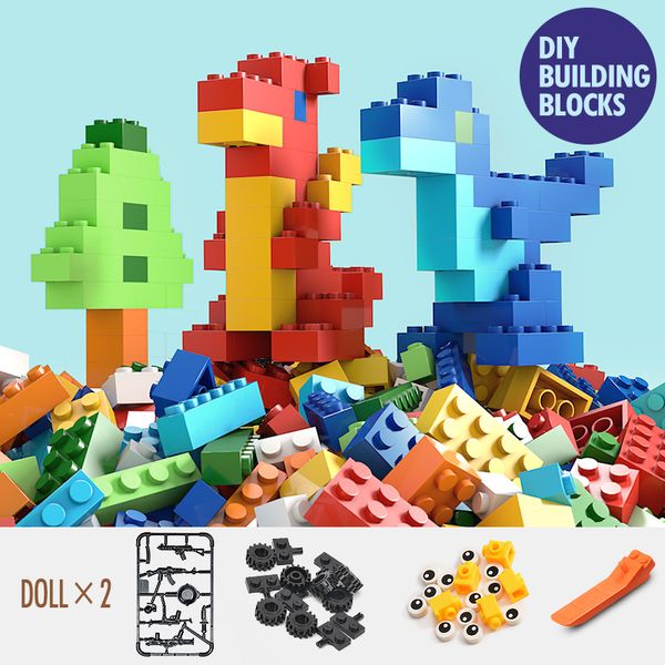 1000 pcs compatible big blocks kids building blocks diy big bricks plastic toys for children gift blocks idea creatored bricks
1000 pcs compatible big blocks kids building blocks diy big bricks plastic toys for children gift blocks idea creatored bricks