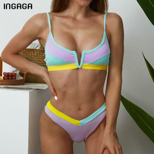 ingaga bikinis ribbed swimwear women's swimsuit push up bathing suit 2021 solid patchwork biquini thong high cut bikini set, White;black
ingaga bikinis ribbed swimwear women's swimsuit push up bathing suit 2021 solid patchwork biquini thong high cut bikini set, White;black