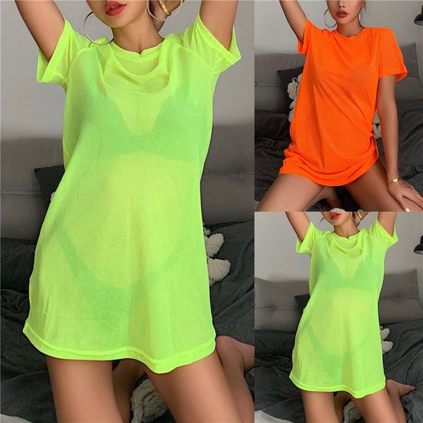 women sheer mesh bikini cover up swimwear swimsuit bathing suit see through short sleeve t-shirt summer beach dress women's, White;black
women sheer mesh bikini cover up swimwear swimsuit bathing suit see through short sleeve t-shirt summer beach dress women's, White;black