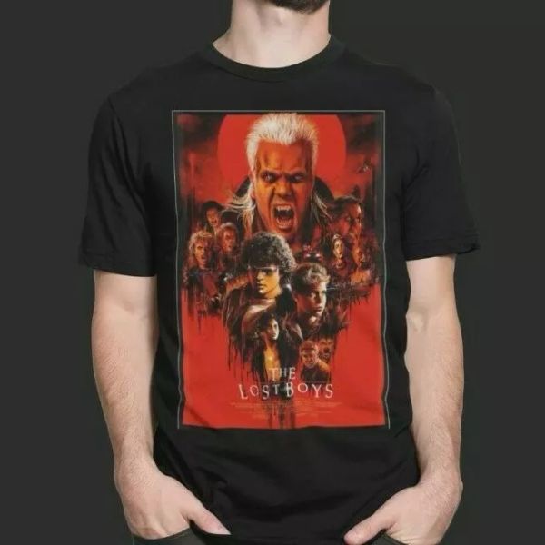 the lost boys t-shirt vampire chinese jap retro poster film movie action noodles, White;black
the lost boys t-shirt vampire chinese jap retro poster film movie action noodles, White;black