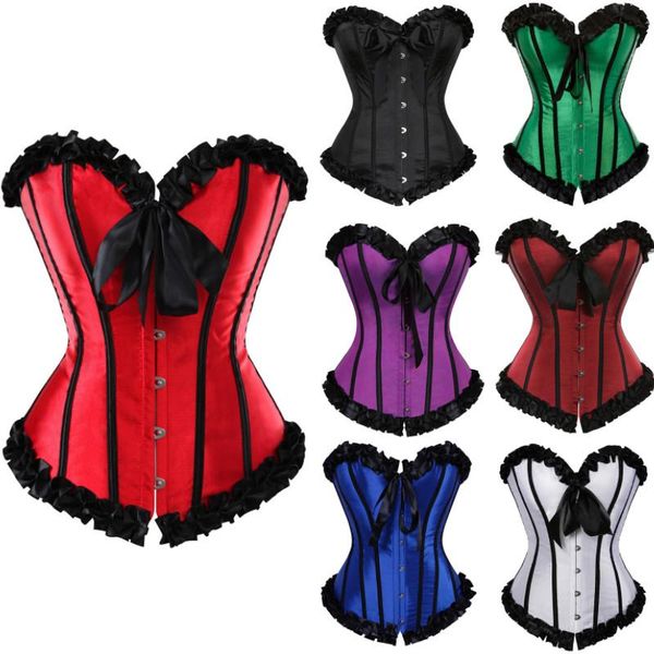 women's shapers lace up corset, shapewear striped bowknot bondage corset for women lingerie bustier, Black;white
women's shapers lace up corset, shapewear striped bowknot bondage corset for women lingerie bustier, Black;white