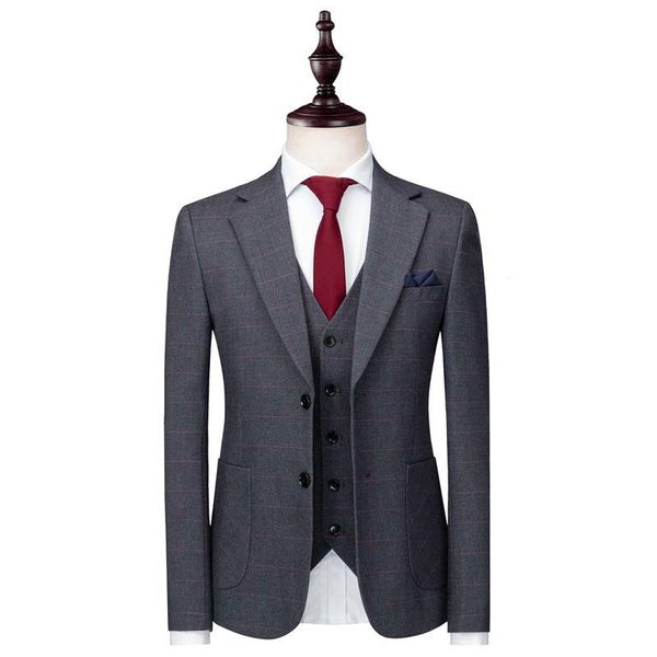 men's suits & blazers fashion trend checkered temperament slim fit suit three piece, White;black
men's suits & blazers fashion trend checkered temperament slim fit suit three piece, White;black