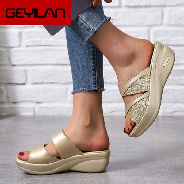 slippers women summer platform wedge peep toe casual bling color mixing slide outdoor beach female ladies shoes zapatos de mujer, Black
slippers women summer platform wedge peep toe casual bling color mixing slide outdoor beach female ladies shoes zapatos de mujer, Black