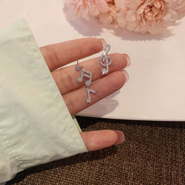 s925 silver needle korean temperament notes 2021 new fashion left and right asymmetric personalized earrings for women, Black
s925 silver needle korean temperament notes 2021 new fashion left and right asymmetric personalized earrings for women, Black