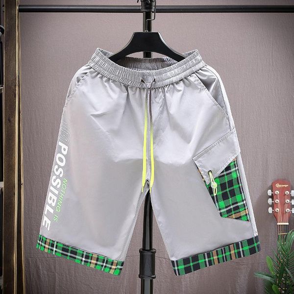 men's shorts trend loose students' versatile summer thin casual sports pants capris, White;black
men's shorts trend loose students' versatile summer thin casual sports pants capris, White;black