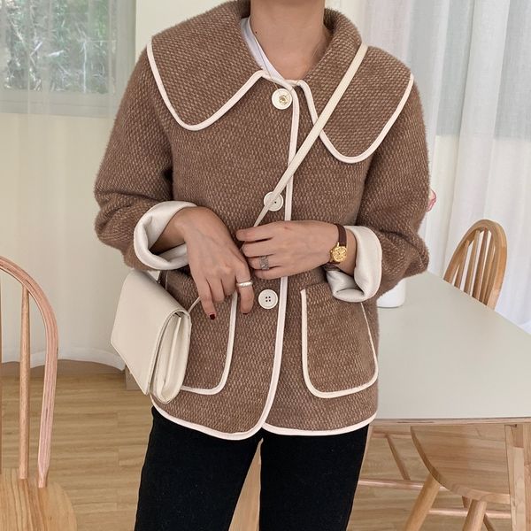 office lady faux mink fur coat women stitching color jacket loose lapel thick warm plush coats 210421, Black
office lady faux mink fur coat women stitching color jacket loose lapel thick warm plush coats 210421, Black