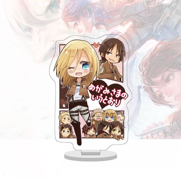 attack on titan animation girl peripheral ornaments acrylic collections for fans