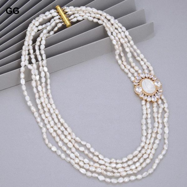 pendant necklaces guaiguai jewelry 5 rows natural freshwater cultured white baroque pearl cz shell christ jesus connector necklace for women, Silver
pendant necklaces guaiguai jewelry 5 rows natural freshwater cultured white baroque pearl cz shell christ jesus connector necklace for women, Silver