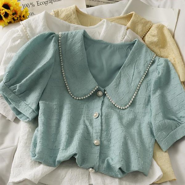 women's blouses & shirts women fashion outdoor casual blouse ladies ol sweet girls student elegant daily basic, White
women's blouses & shirts women fashion outdoor casual blouse ladies ol sweet girls student elegant daily basic, White