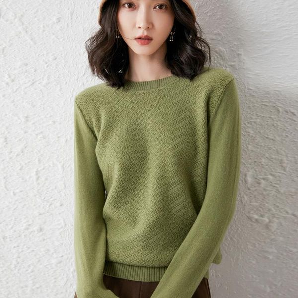 women's sweaters round neck cashmere sweater corrugated women' pullover 100%pure wool short wild 2021 autumn winter loose knit bas, White;black
women's sweaters round neck cashmere sweater corrugated women' pullover 100%pure wool short wild 2021 autumn winter loose knit bas, White;black