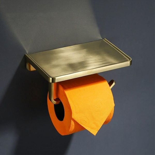 brushed gold bathroom paper holder bath toilet wall mounted phone accessories holders
brushed gold bathroom paper holder bath toilet wall mounted phone accessories holders