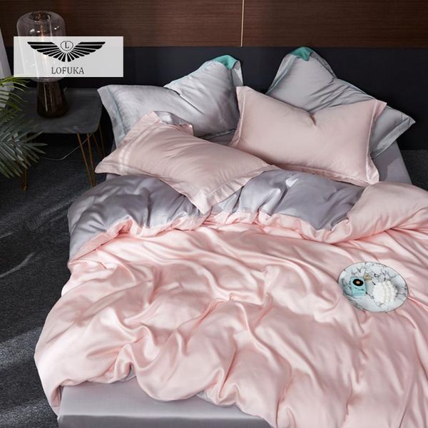 lofuka women 100% silk bedding set pink gray double color duvet cover king flat sheet or fitted pillowcase bed sets
lofuka women 100% silk bedding set pink gray double color duvet cover king flat sheet or fitted pillowcase bed sets