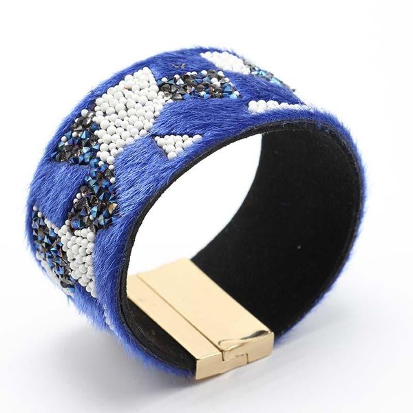 cuff blue natural stone bracelet bangle on pu leather bohemian magnet wrist jewelry summer beach beaded colorful boho, White
cuff blue natural stone bracelet bangle on pu leather bohemian magnet wrist jewelry summer beach beaded colorful boho, White