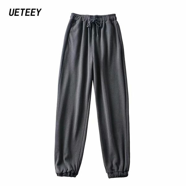 women's sweatspants oversize trousers elastic high waist casual loose beam foot jogging pants female drawstring harem 2021 & capris, Black;white
women's sweatspants oversize trousers elastic high waist casual loose beam foot jogging pants female drawstring harem 2021 & capris, Black;white