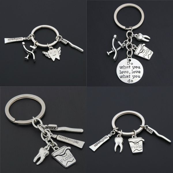 toothbrush toothpaste charms keychain making teeth dental keyring for family gift handmade jewelry wholesale, Silver
toothbrush toothpaste charms keychain making teeth dental keyring for family gift handmade jewelry wholesale, Silver
