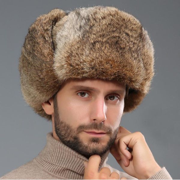 berets ht3262 thick warm bomber hat men real fur earflap trapper russian cap male plus size winter hats for ski, Blue;gray
berets ht3262 thick warm bomber hat men real fur earflap trapper russian cap male plus size winter hats for ski, Blue;gray