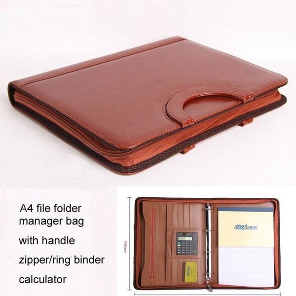 business card files zipper a4 leather file folder expanding document bag briefcase padfolio handbag with handle calculator ring binder 442b
business card files zipper a4 leather file folder expanding document bag briefcase padfolio handbag with handle calculator ring binder 442b