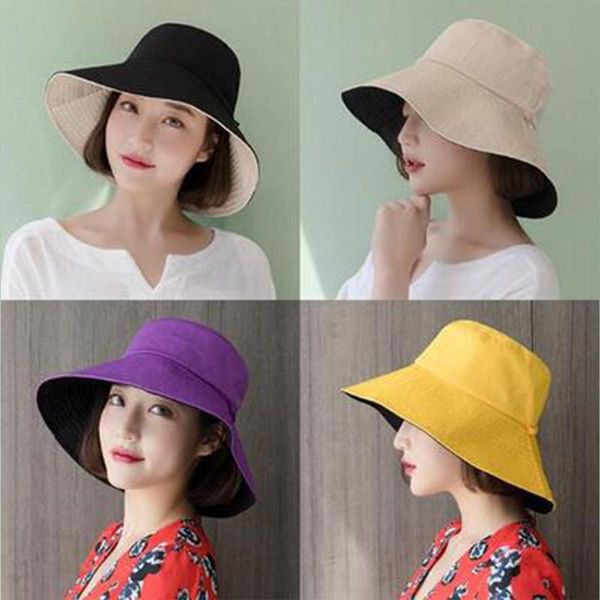cloches hat-panama for men women summer cap black beige yellow purple hat fishing sun protection beach solid color double-sided, Blue;gray
cloches hat-panama for men women summer cap black beige yellow purple hat fishing sun protection beach solid color double-sided, Blue;gray