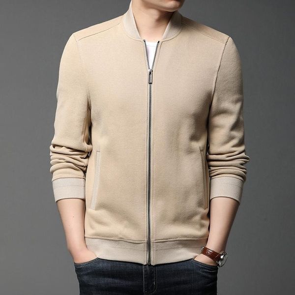 men's jackets brand casual fashion baseball collar plain autumn winter jacket zip up classic windbreaker coats trendy clothing, Black;brown
men's jackets brand casual fashion baseball collar plain autumn winter jacket zip up classic windbreaker coats trendy clothing, Black;brown