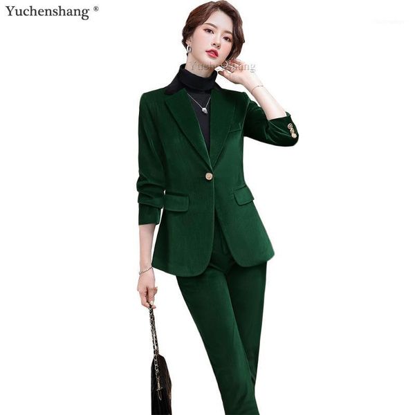 women's two piece pants women warm velvet pant suit black green purple solid one button formal 2 set office lady blazer and trousers, White
women's two piece pants women warm velvet pant suit black green purple solid one button formal 2 set office lady blazer and trousers, White