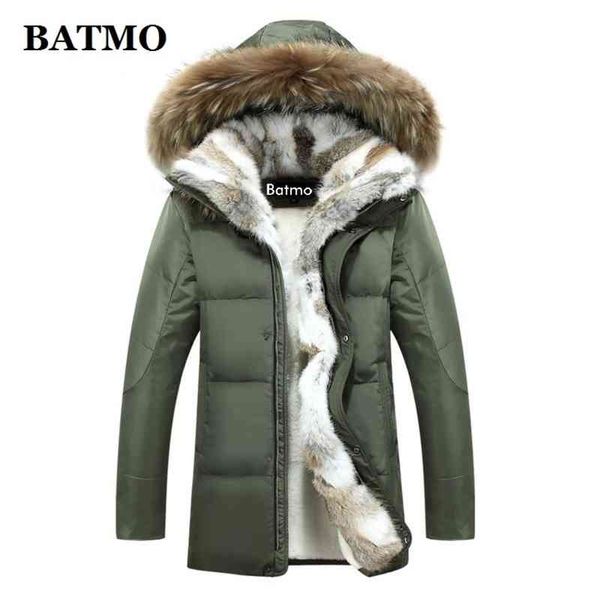 Batmo men's Hooded et, rabbit fur collar, white duck feather, large, s-5xl, winter, 2021, Black
Batmo men's Hooded et, rabbit fur collar, white duck feather, large, s-5xl, winter, 2021, Black
