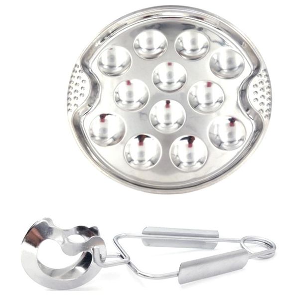 tools & accessories 1 set of stainless steel snail mushroom escargot plate with 12 compartments grilled tool conch tray
tools & accessories 1 set of stainless steel snail mushroom escargot plate with 12 compartments grilled tool conch tray