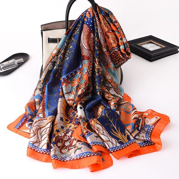scarves women imitation silk scarf tree painting print shawls office lady soft wraps female headscarf beach towel 90x180cm, Blue;gray
scarves women imitation silk scarf tree painting print shawls office lady soft wraps female headscarf beach towel 90x180cm, Blue;gray