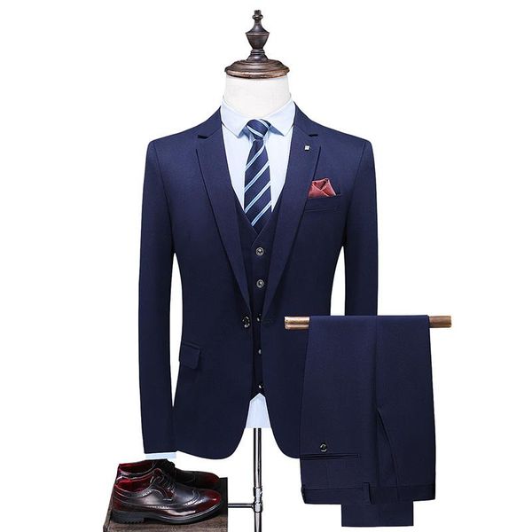 men's suits & blazers jacket + vest pants ) high-end dark lattice business slim suit groom wedding dress tuxedo banquet clubmen, White;black
men's suits & blazers jacket + vest pants ) high-end dark lattice business slim suit groom wedding dress tuxedo banquet clubmen, White;black