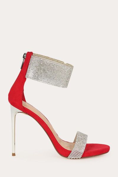 moraima snc rhinestone open toe ankle cuff stiletto heels summer red suede thin shoes woman super high dress sandal sandals, Black
moraima snc rhinestone open toe ankle cuff stiletto heels summer red suede thin shoes woman super high dress sandal sandals, Black