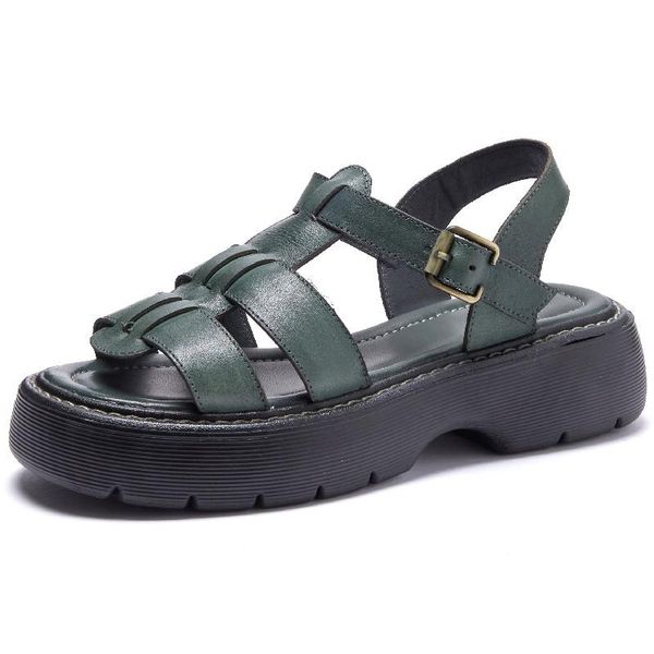 sandals women's genuine leather 2021 thick-soled woven girls summer fashion flat student trend for ladies, Black
sandals women's genuine leather 2021 thick-soled woven girls summer fashion flat student trend for ladies, Black