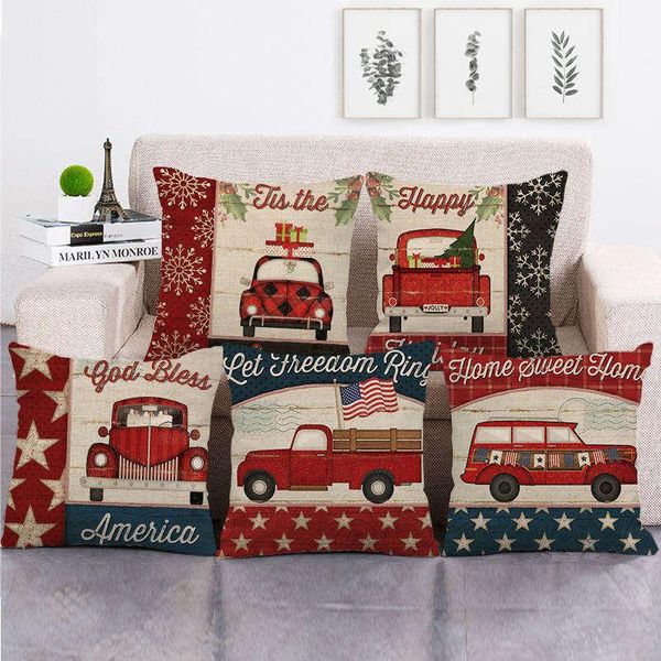 cushion/decorative pillow christmas car series pillowcase linen cushion cover living room sofa bedroom bay window decoration accessories
cushion/decorative pillow christmas car series pillowcase linen cushion cover living room sofa bedroom bay window decoration accessories
