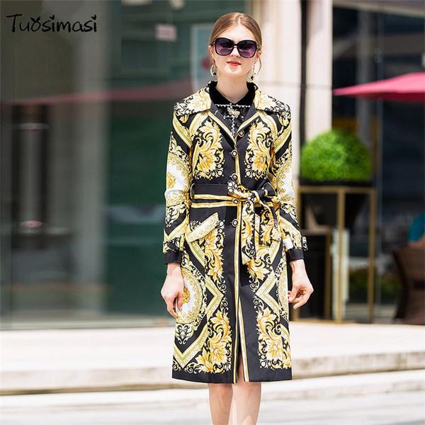 women's trench coats 2021 autumn european fashion runways windbreaker female long vintage retro (ul164), Tan;black
women's trench coats 2021 autumn european fashion runways windbreaker female long vintage retro (ul164), Tan;black