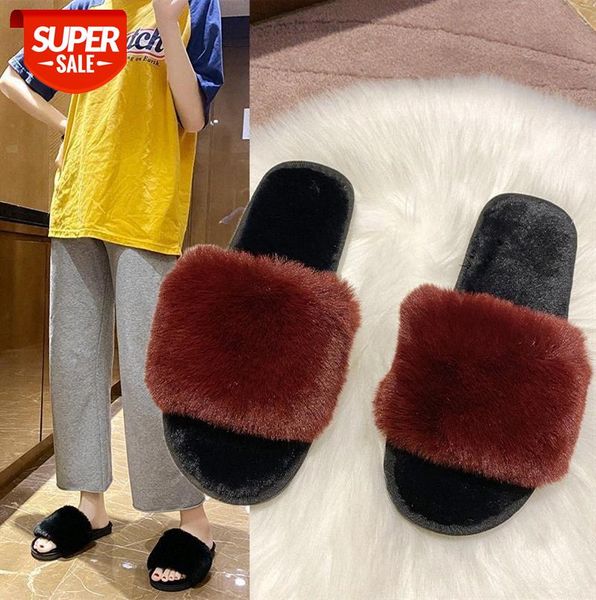 hairy slippers for women's outer wear indoor home and household multi-color #1j49, Black
hairy slippers for women's outer wear indoor home and household multi-color #1j49, Black