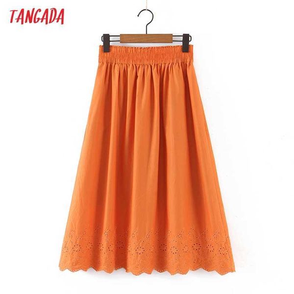 tangada women orange embroidery midi skirt faldas mujer vintage strethy waist ladies chic mid calf skirts 8h108 210609, Black
tangada women orange embroidery midi skirt faldas mujer vintage strethy waist ladies chic mid calf skirts 8h108 210609, Black