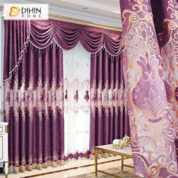 european luxury purple color embroidered window curtains customized blackout curtain for living room & drapes 
european luxury purple color embroidered window curtains customized blackout curtain for living room & drapes