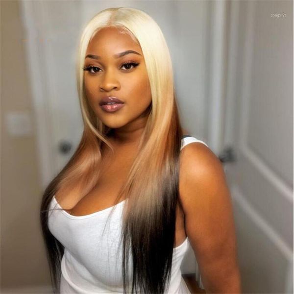 ombre blonde straight silk base wig glueless human hair wigs for women highlights color 5x5 pu with baby hair1, Black;brown
ombre blonde straight silk base wig glueless human hair wigs for women highlights color 5x5 pu with baby hair1, Black;brown