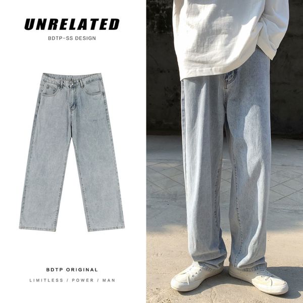 Wide Leg Jeans Mens Fashion Casual Cotton Blue Baggy Jeans Men Streetwear Loose Hip-hop Straight-leg Denim Trousers Mens -3XL, Navy blue
Wide Leg Jeans Mens Fashion Casual Cotton Blue Baggy Jeans Men Streetwear Loose Hip-hop Straight-leg Denim Trousers Mens -3XL, Navy blue