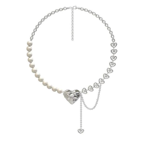 pendant necklaces potcet women's pearl love necklace clavicle chain retro geometric fashion hip hop personality party jewelry, Silver
pendant necklaces potcet women's pearl love necklace clavicle chain retro geometric fashion hip hop personality party jewelry, Silver