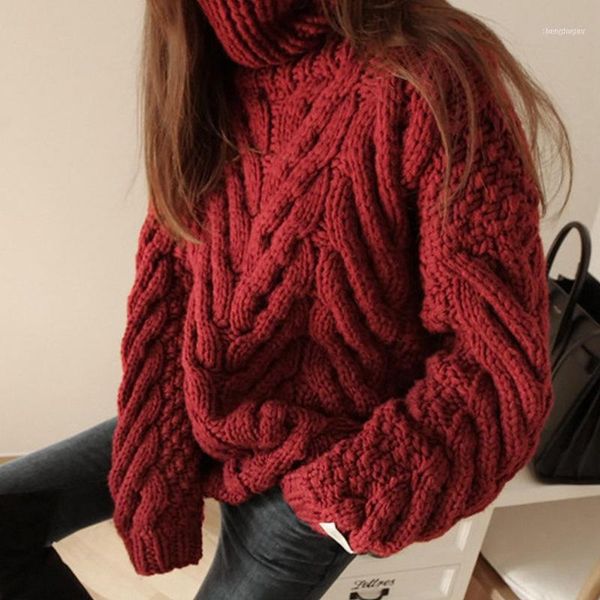 autumn winter turtleneck sweater women knitted pullover loose warm ladies sweaters thick long sleeve clothing pull1, White;black
autumn winter turtleneck sweater women knitted pullover loose warm ladies sweaters thick long sleeve clothing pull1, White;black