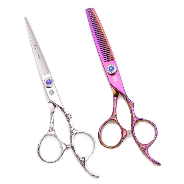hair cutting scissors set 5.5" 6" japan 440c purple dragon 62hrc hairdressing scissors professional plum sulpture barber thinning
hair cutting scissors set 5.5" 6" japan 440c purple dragon 62hrc hairdressing scissors professional plum sulpture barber thinning