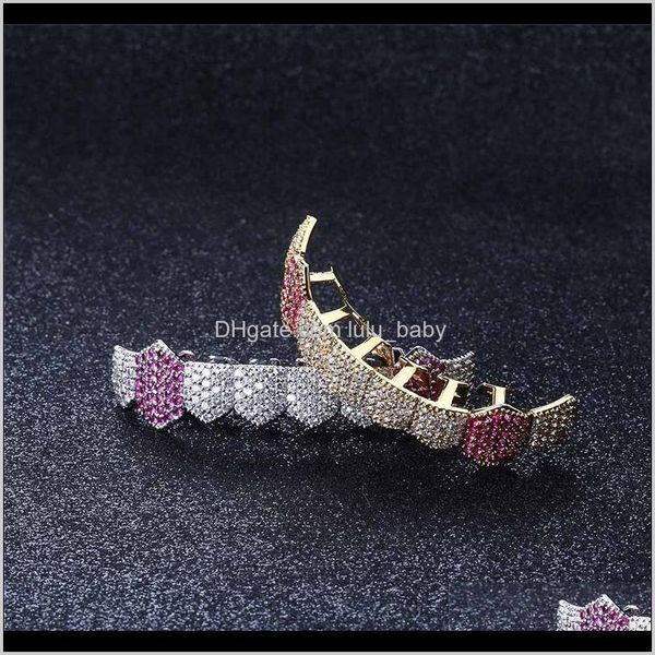grillz, dental body drop delivery 2021 mens hip hop jewelry grills 18k gold plated all iced out luxury designer diamond grillz teeth bling s, Black
grillz, dental body drop delivery 2021 mens hip hop jewelry grills 18k gold plated all iced out luxury designer diamond grillz teeth bling s, Black