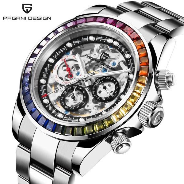 wristwatches pagani design fashion brand automatic mechanical men's watch sports stainless steel waterproof wristwatch business luxury, Slivery;brown
wristwatches pagani design fashion brand automatic mechanical men's watch sports stainless steel waterproof wristwatch business luxury, Slivery;brown