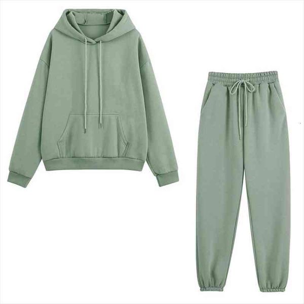 fleece tracksuits two pieces set womens pants hoodies oversized sweatshirt solid color hoodie suits female casual sport outfits, White
fleece tracksuits two pieces set womens pants hoodies oversized sweatshirt solid color hoodie suits female casual sport outfits, White