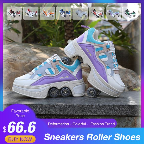 deformation sneakers roller shoes colorful roller skate shoes fashion trend for children parkour running skating shoes, Black;red
deformation sneakers roller shoes colorful roller skate shoes fashion trend for children parkour running skating shoes, Black;red
