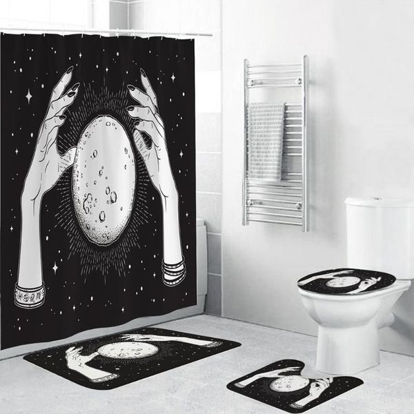 shower curtains tarot divination curtain set waterproof digital print 4 piece bath mat pad carpet cover toilet for bathroom
shower curtains tarot divination curtain set waterproof digital print 4 piece bath mat pad carpet cover toilet for bathroom