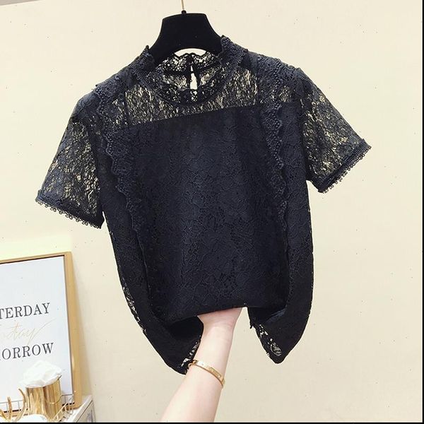blusa feminina summer fashion women shirt hollow out half turtleneck lace white black pink shirts korean style blouse
blusa feminina summer fashion women shirt hollow out half turtleneck lace white black pink shirts korean style blouse