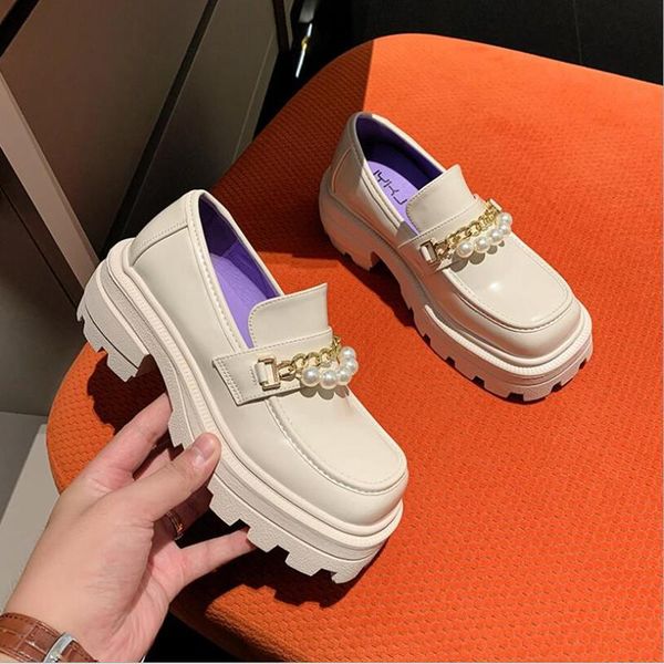 dress shoes women pumps female british style 2021 thick-soled college casual loafers genuine leather fashion girls autumn, Black
dress shoes women pumps female british style 2021 thick-soled college casual loafers genuine leather fashion girls autumn, Black